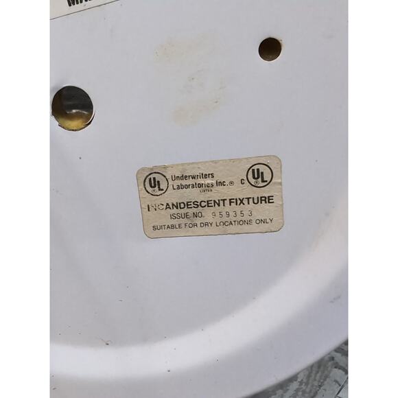 Vtg. Square Braided Rope Mid Century Clear Glass Made In Italy Light Fixture MCM - Picture 7 of 9